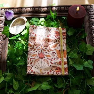 Protège carnet de santé velours - Papillon de nuit