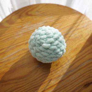 Balle chenille glitter - Céleste