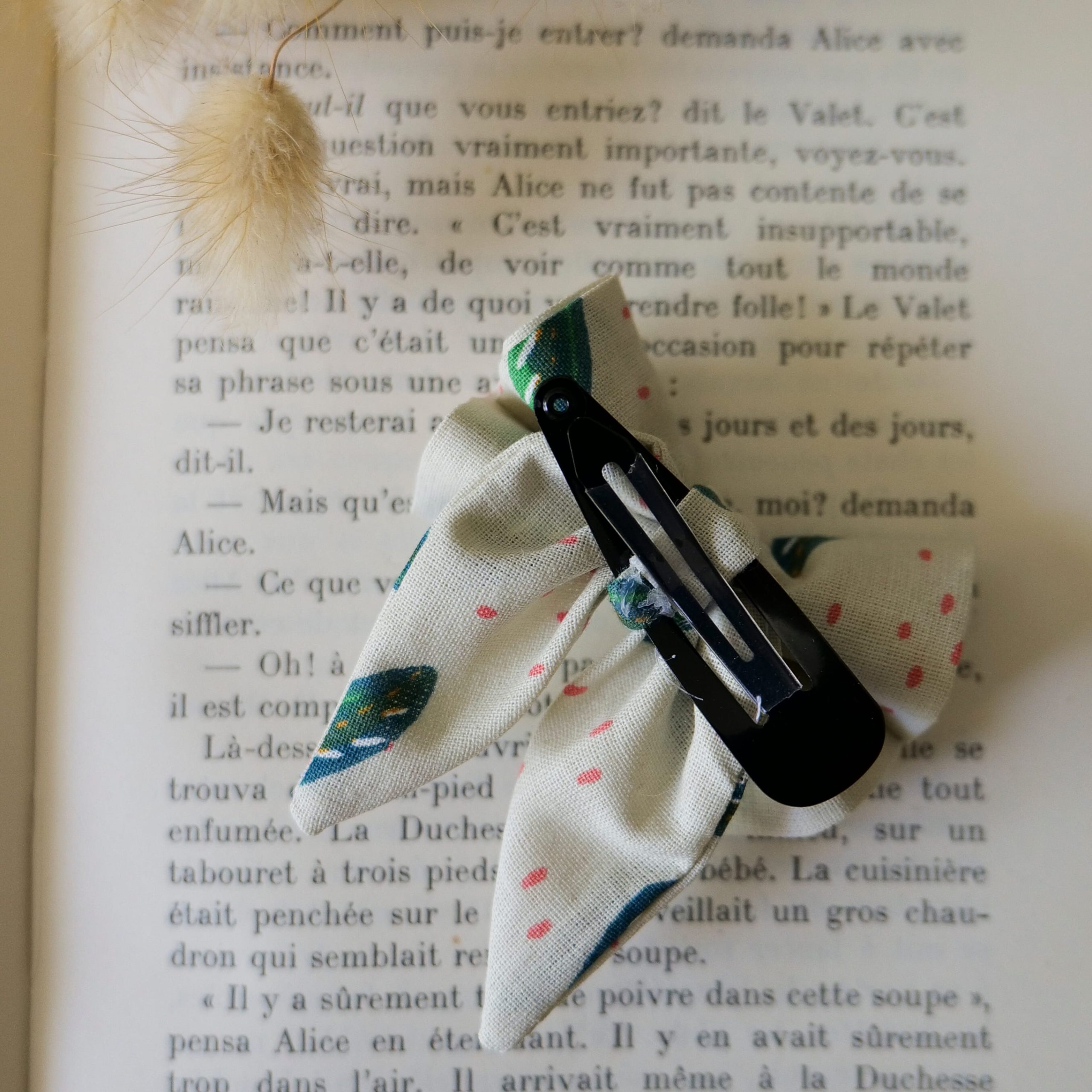 Barrette nœud de promesse - Feuille – Image 3