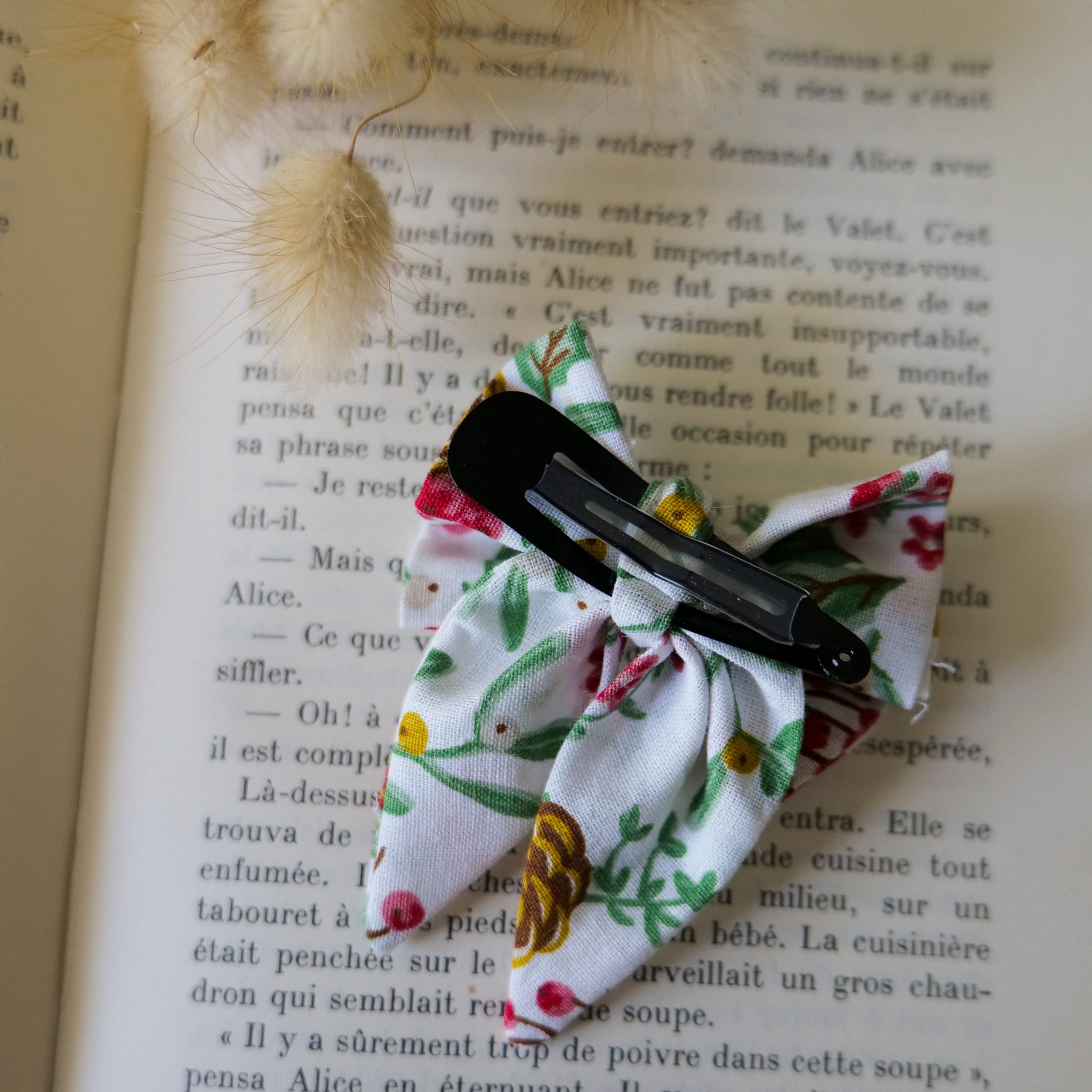 Barrette nœud de promesse - Noël – Image 3