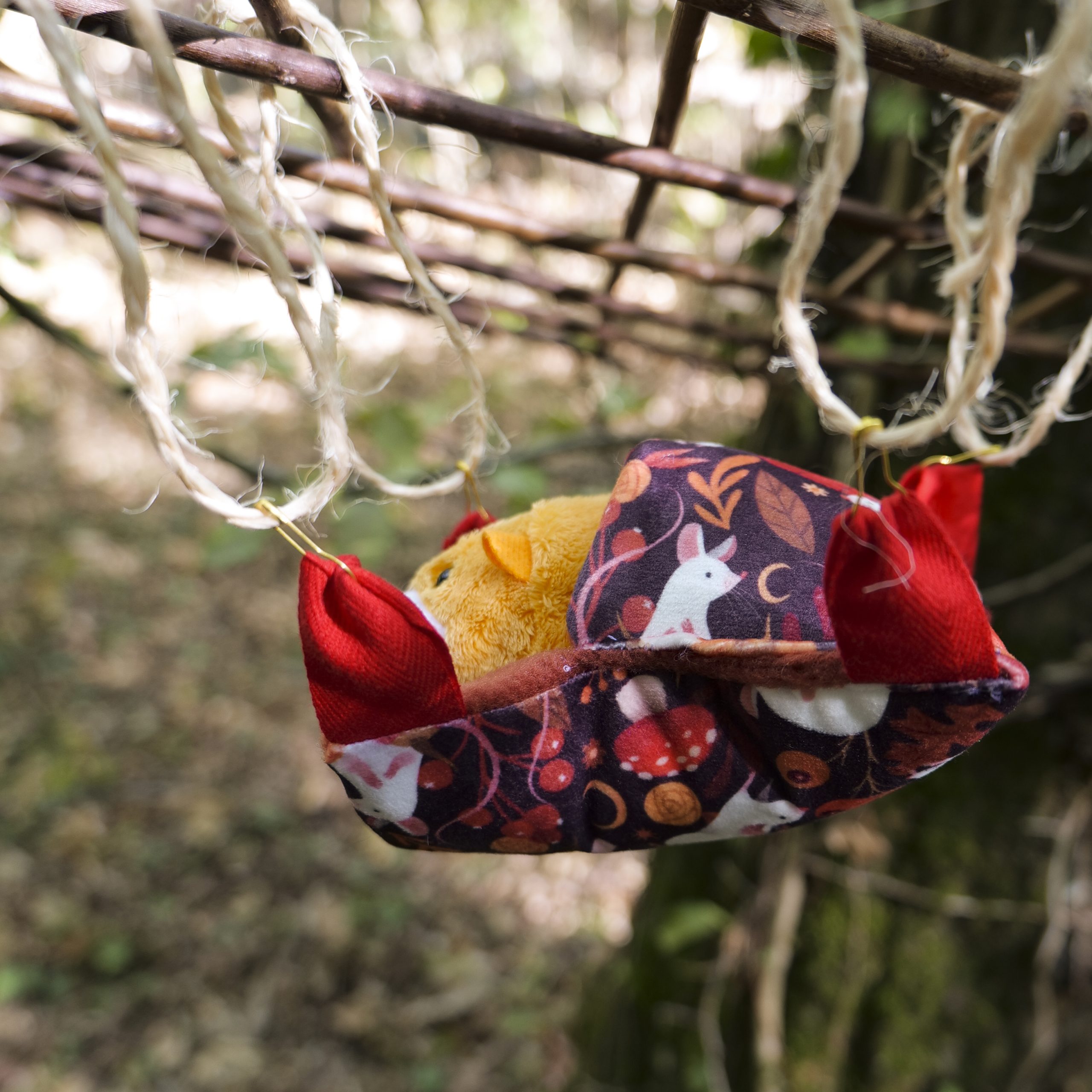 Hamac poche petit velours - Souris – Image 2