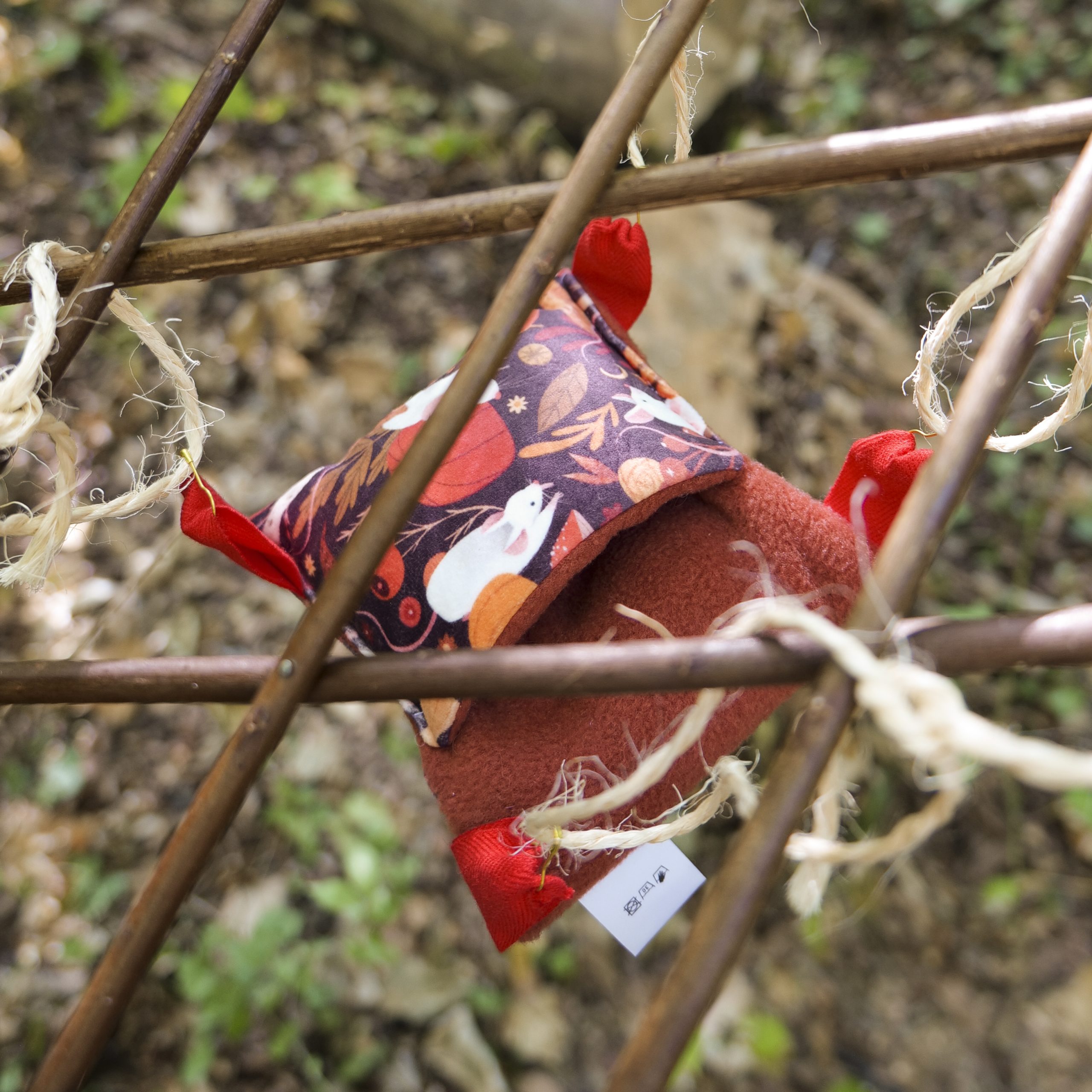 Hamac poche petit velours - Souris – Image 4
